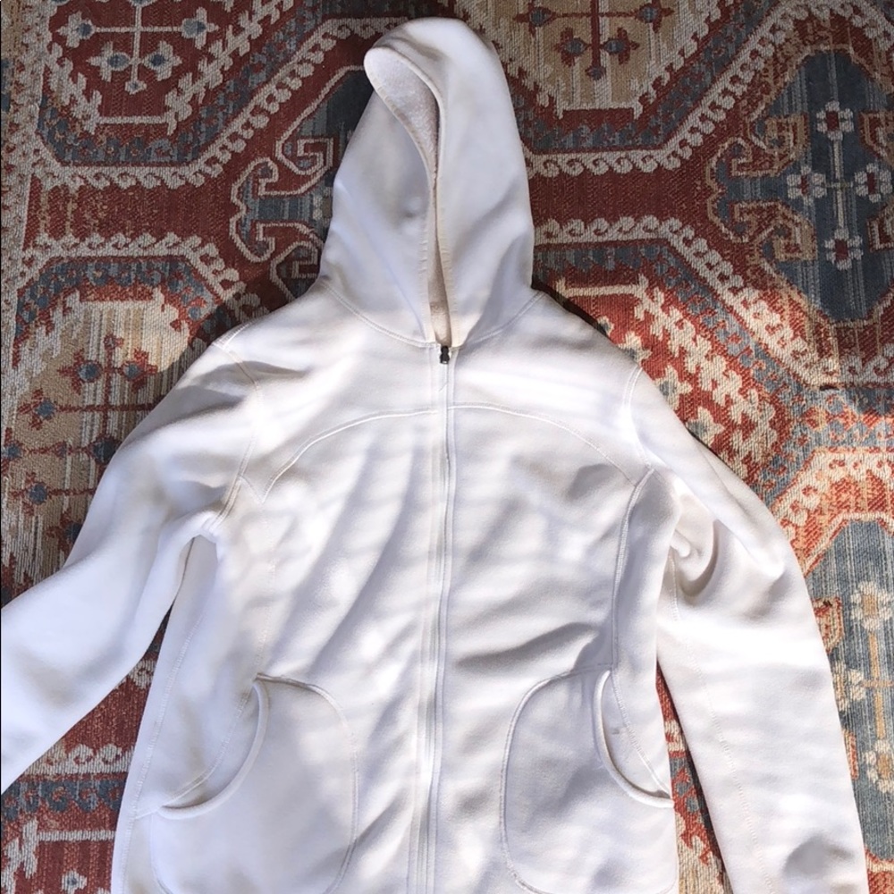White zip up